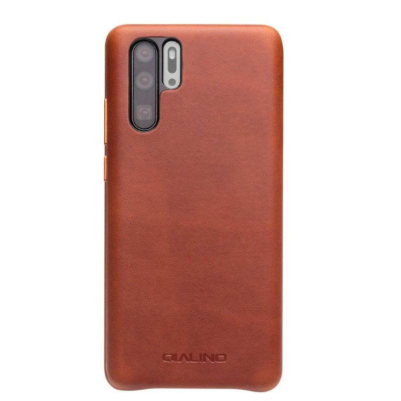 Etui do Huawei P30 Pro Biznes Qialino Premium Skóra - Brązowy