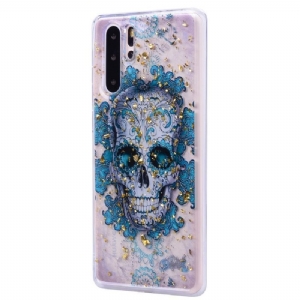 Etui do Huawei P30 Pro Kwiatowa Czaszka