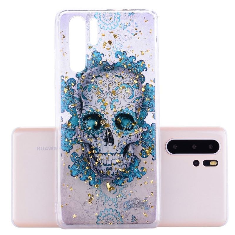 Etui do Huawei P30 Pro Kwiatowa Czaszka