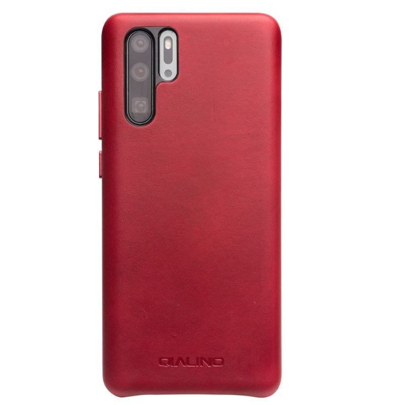 Etui do Huawei P30 Pro Qialino Premium Skóra - Czerwony