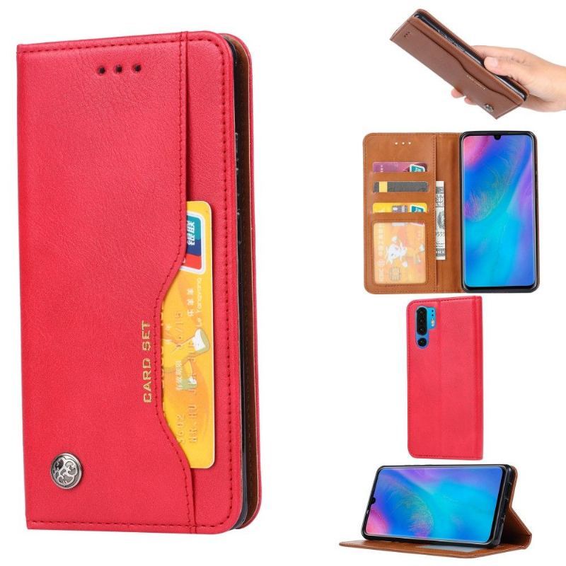 Etui do Huawei P30 Pro Skóra Ze Stojakiem