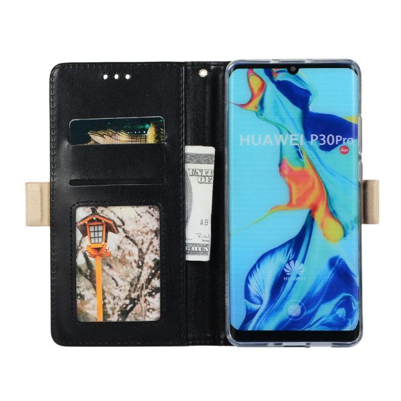 Etui Folio do Huawei P30 Pro Koronkowy Kwiat