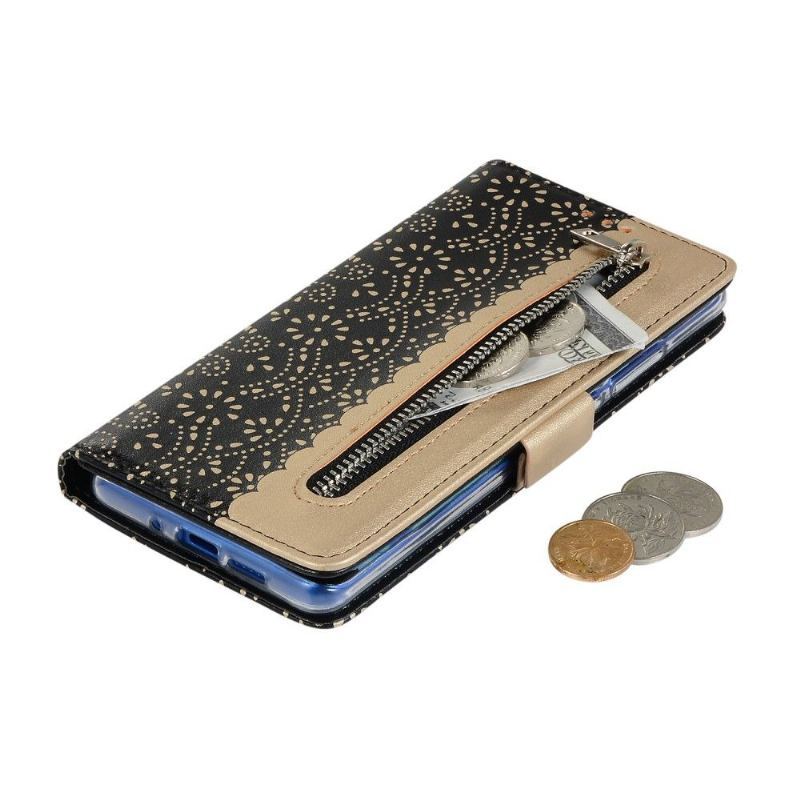 Etui Folio do Huawei P30 Pro Koronkowy Kwiat