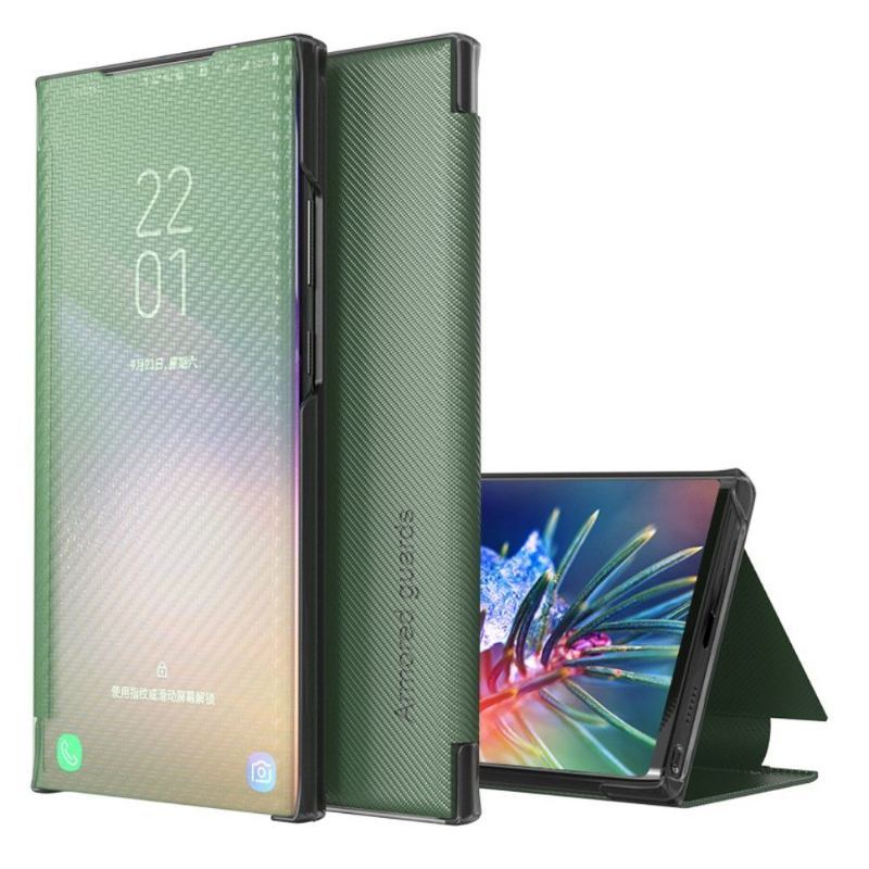 Etui Na Telefon do Huawei P30 Pro Classic Etui Folio Włókno Węglowe