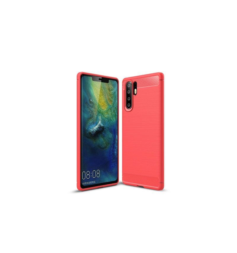 Futerały do Huawei P30 Pro Szczotkowany Żel Węglowy