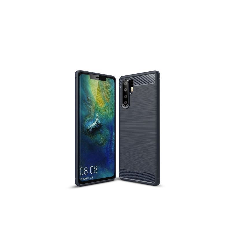 Futerały do Huawei P30 Pro Szczotkowany Żel Węglowy