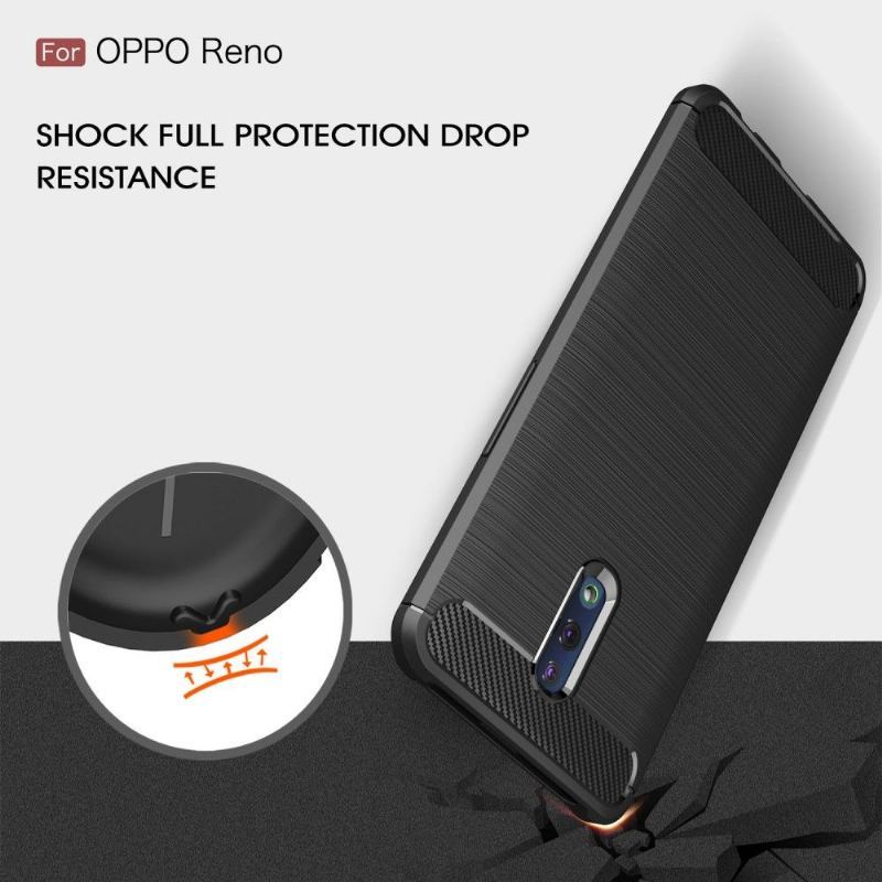 Futerały do Oppo Reno Carbon Brushed Gel