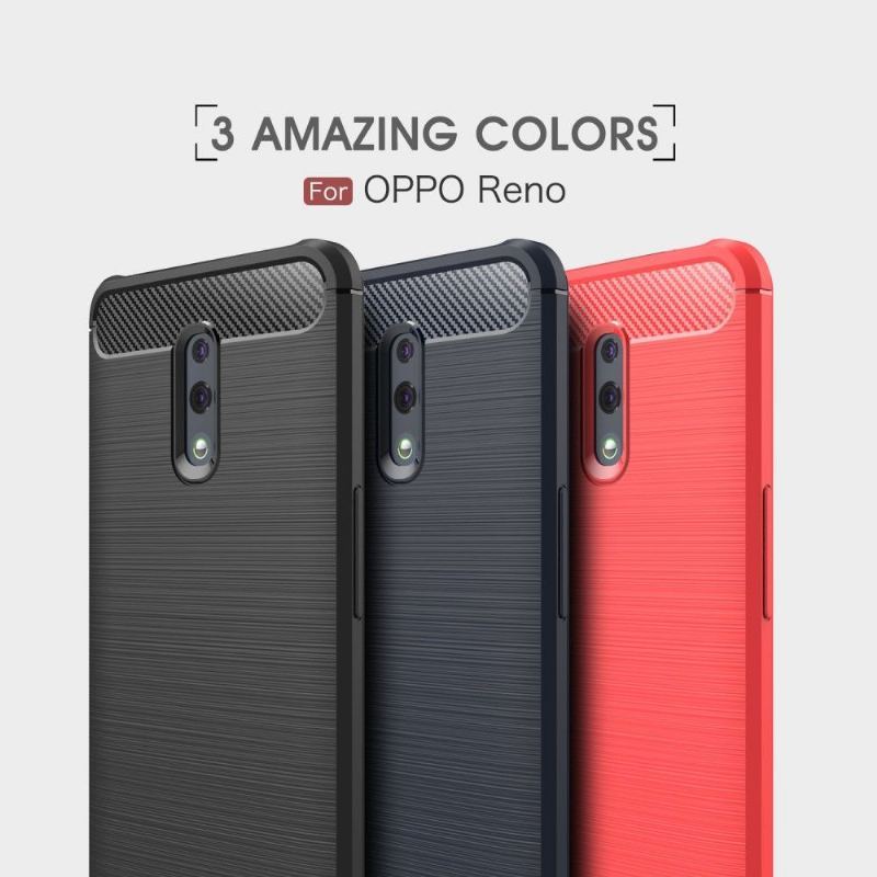 Futerały do Oppo Reno Carbon Brushed Gel