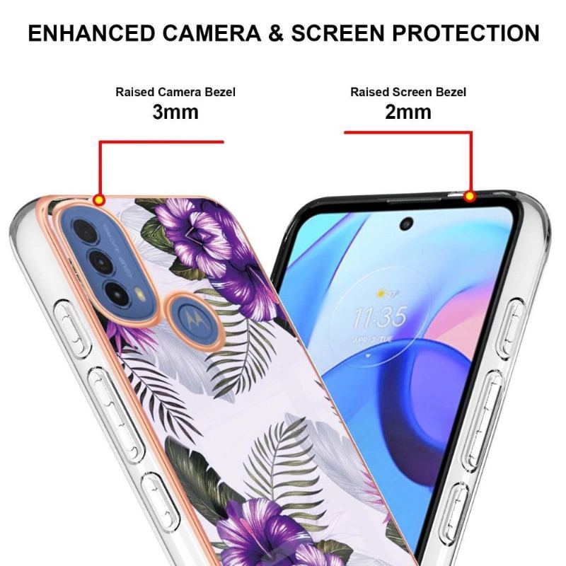 Etui do Motorola Moto E20 / E30 / E40 Egzotyczne Kwiaty