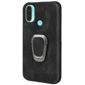 Etui do Motorola Moto E20 / E30 / E40 Imitacja Skóry Ze Stojakiem