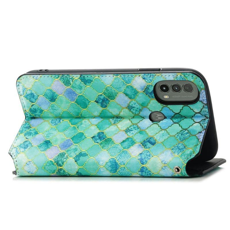 Etui Folio do Motorola Moto E20 / E30 / E40 Arabeska Wzór