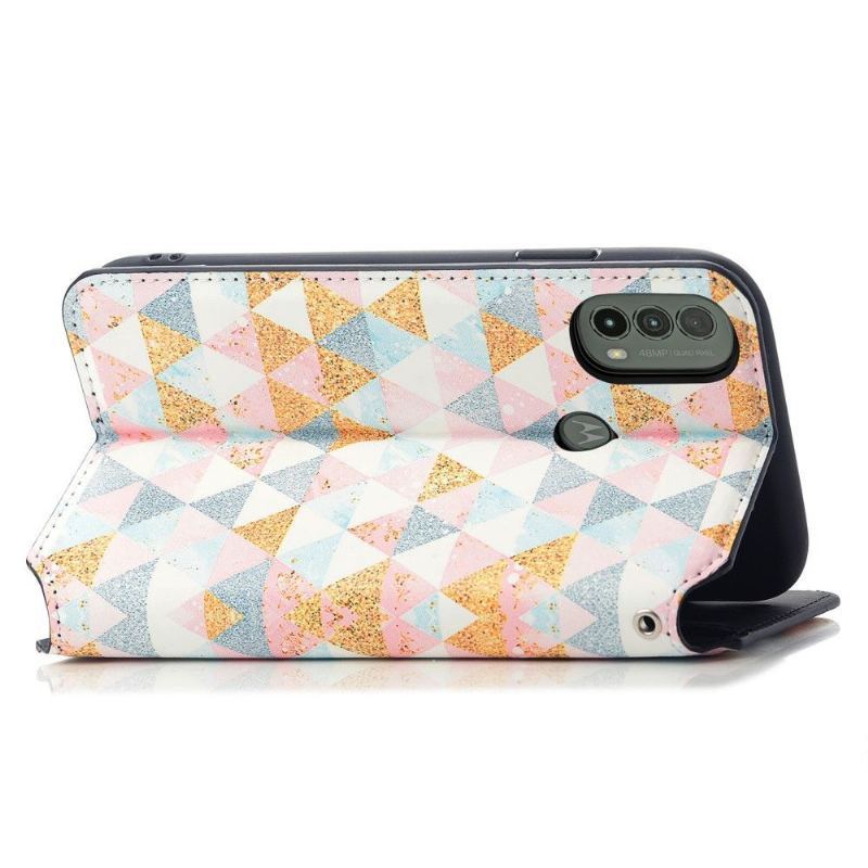 Etui Folio do Motorola Moto E20 / E30 / E40 Classic Styl Nordycki