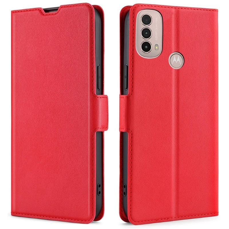 Etui Folio do Motorola Moto E20 / E30 / E40 Faux Leather Minimalistyczny Biznes