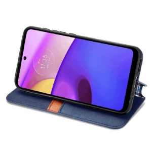 Etui Folio do Motorola Moto E20 / E30 / E40 Kub Design Posiadacz Karty