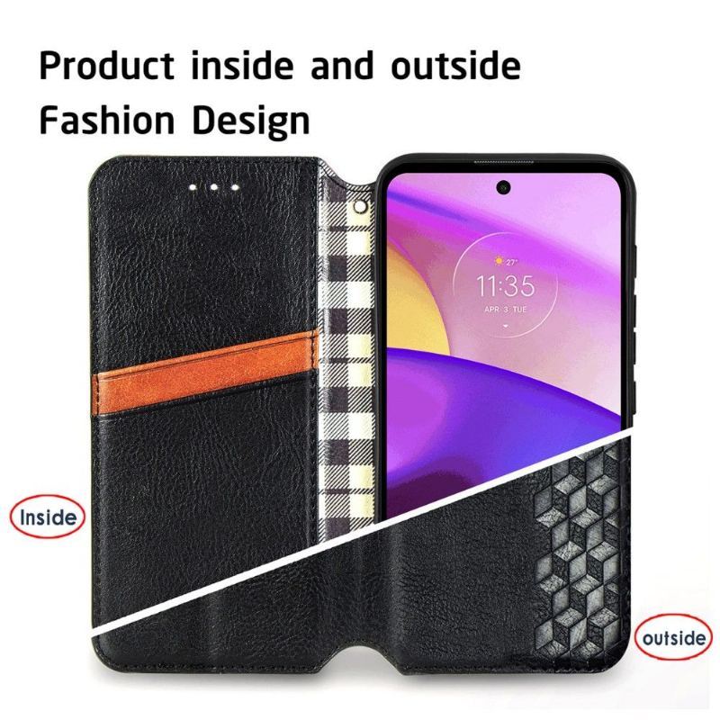 Etui Folio do Motorola Moto E20 / E30 / E40 Kub Design Posiadacz Karty