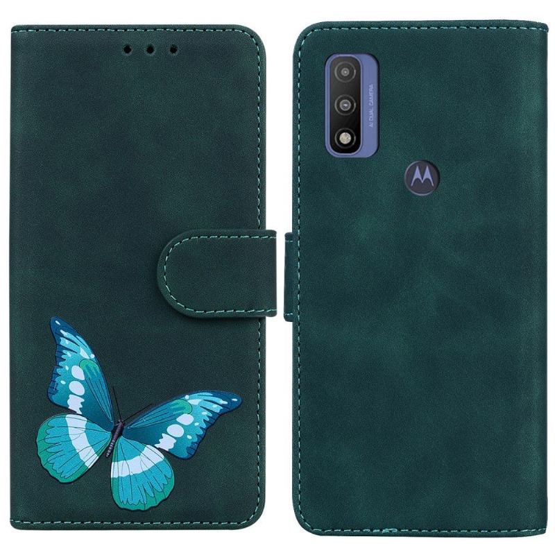 Etui Folio do Motorola Moto E20 / E30 / E40 Etui Ochronne Kolorowa Ochrona Motyla