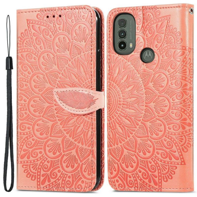 Obudowa Etui Na Telefon do Motorola Moto E20 / E30 / E40 Mandala Liść