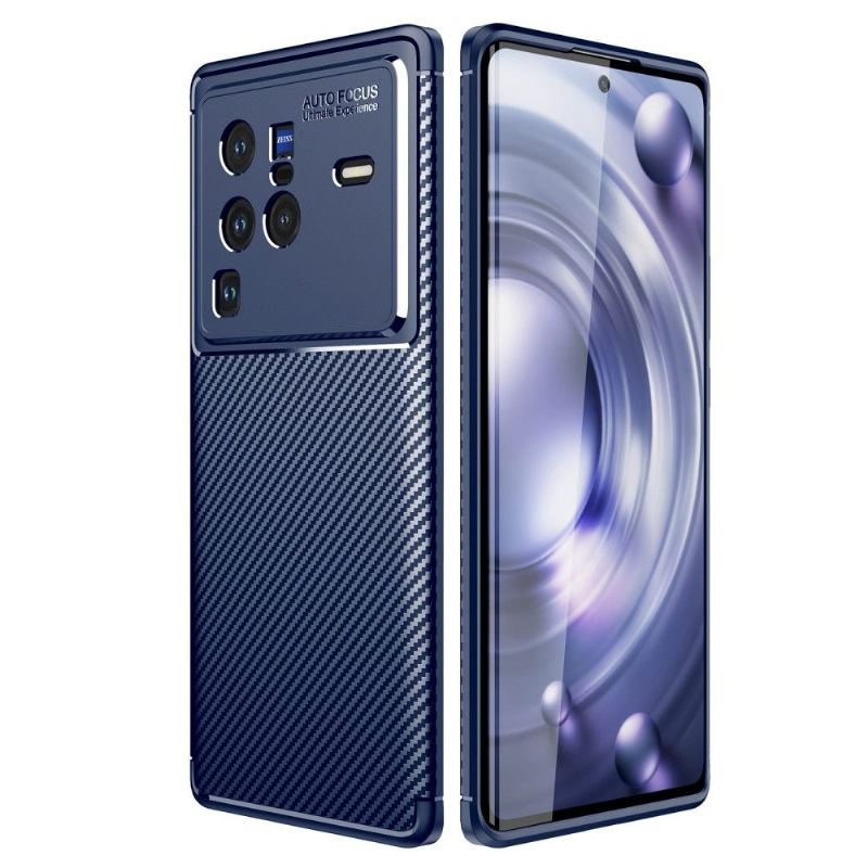 Etui do Vivo X80 Pro Styl Włókna Węglowego