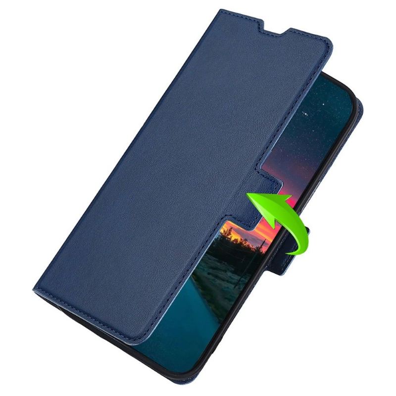 Etui Folio do Vivo X80 Pro Faux Leather Minimalistyczny Biznes