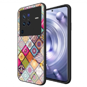 Futerały do Vivo X80 Pro Kalejdoskop Mandala Ze Stojakiem