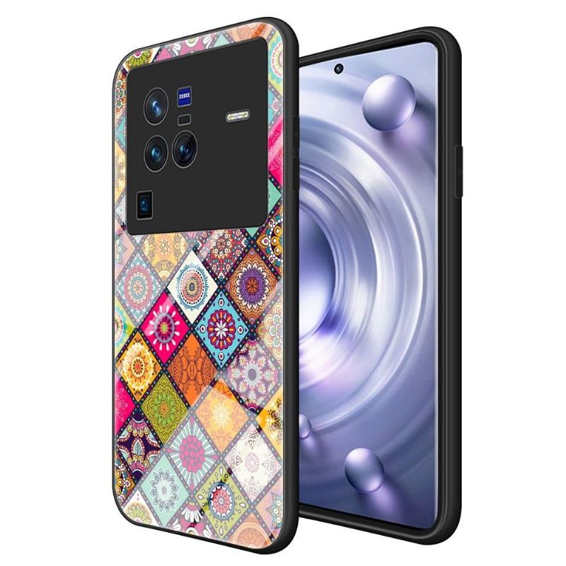 Futerały do Vivo X80 Pro Kalejdoskop Mandala Ze Stojakiem