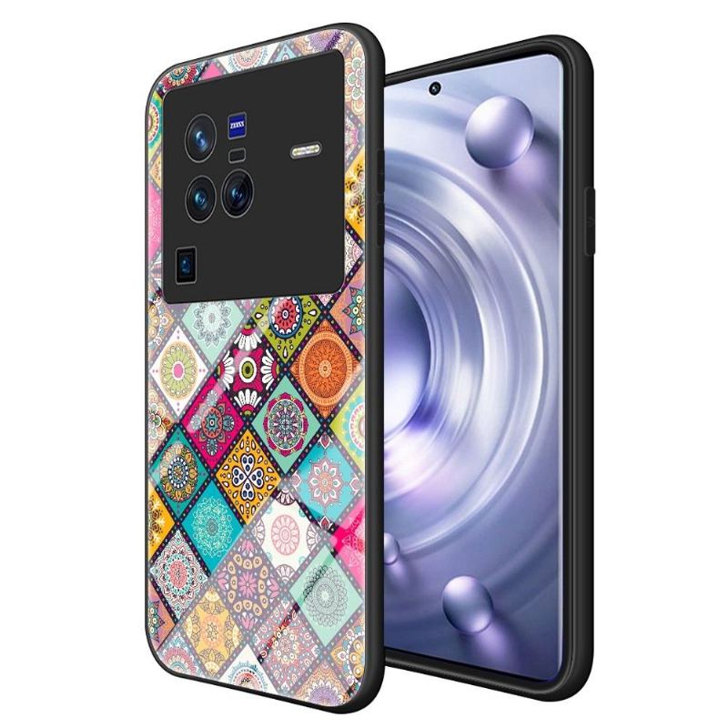 Futerały do Vivo X80 Pro Kalejdoskop Mandala Ze Stojakiem