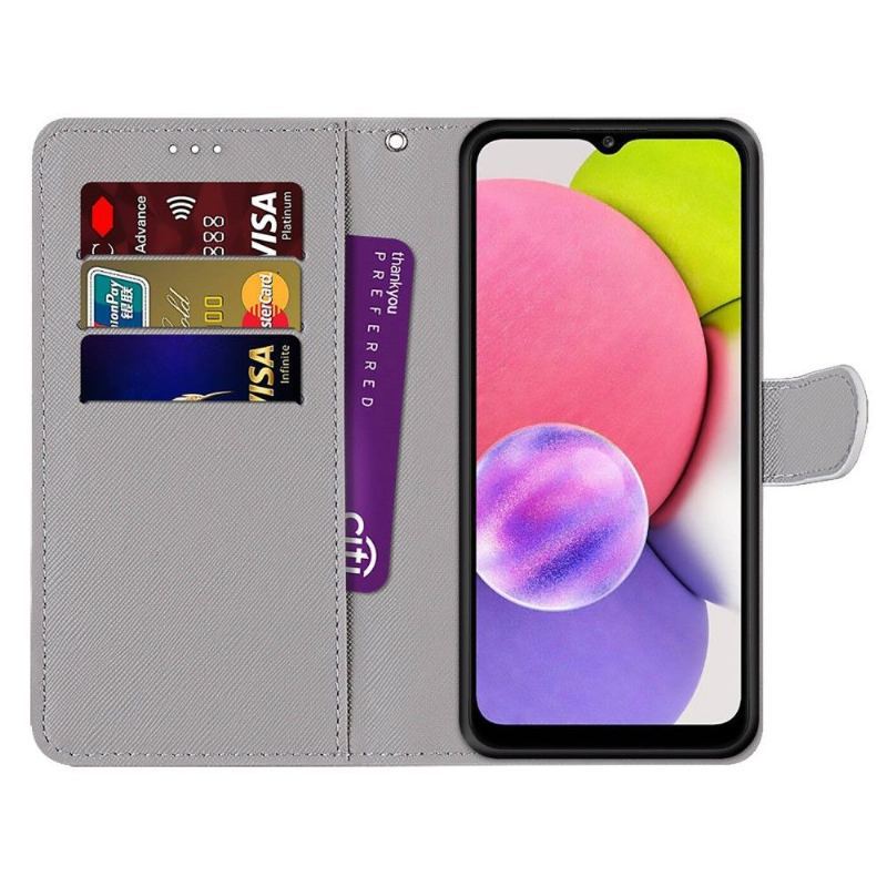 Etui Folio do Samsung Galaxy A03s Czerwona Róża