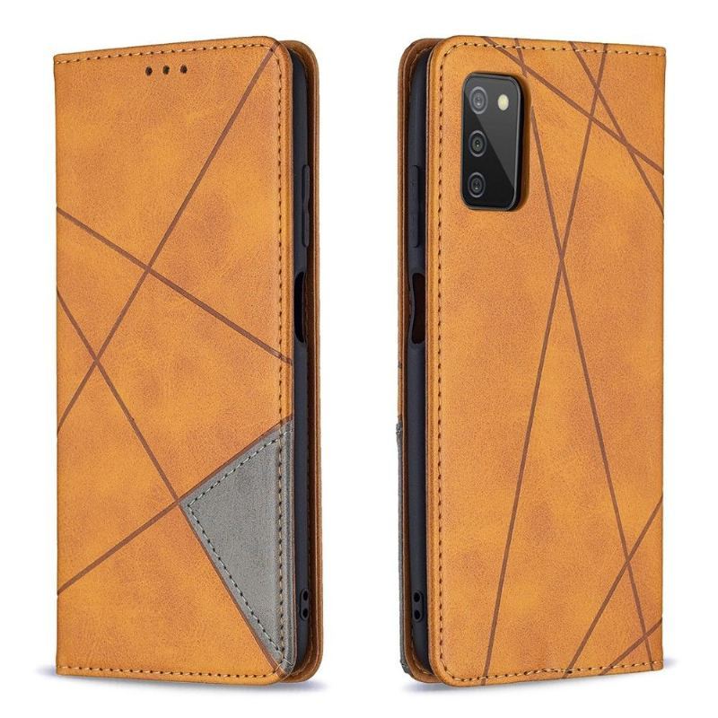 Etui Folio do Samsung Galaxy A03s Skórzane Etui Na Karty W Stylu Célinia