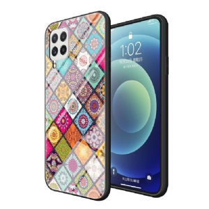 Etui do Samsung Galaxy A22 4G Kalejdoskop Mandala Ze Stojakiem