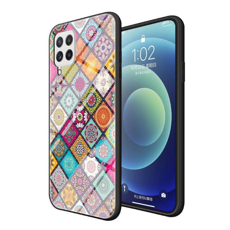 Etui do Samsung Galaxy A22 4G Kalejdoskop Mandala Ze Stojakiem