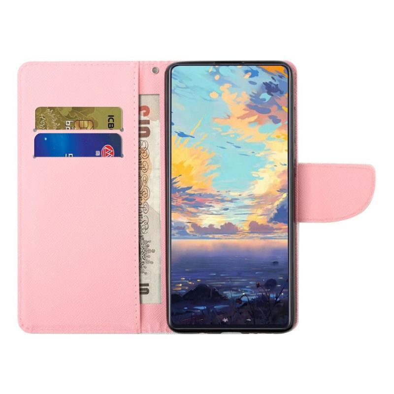 Etui Folio do Samsung Galaxy A22 4G Classic Zawartość Czatu