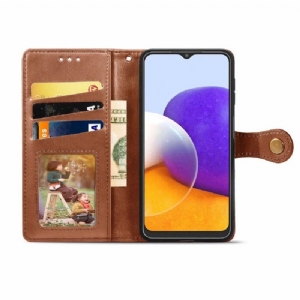 Etui Folio do Samsung Galaxy A22 4G Indila Etui Na Karty Ze Sztucznej Skóry