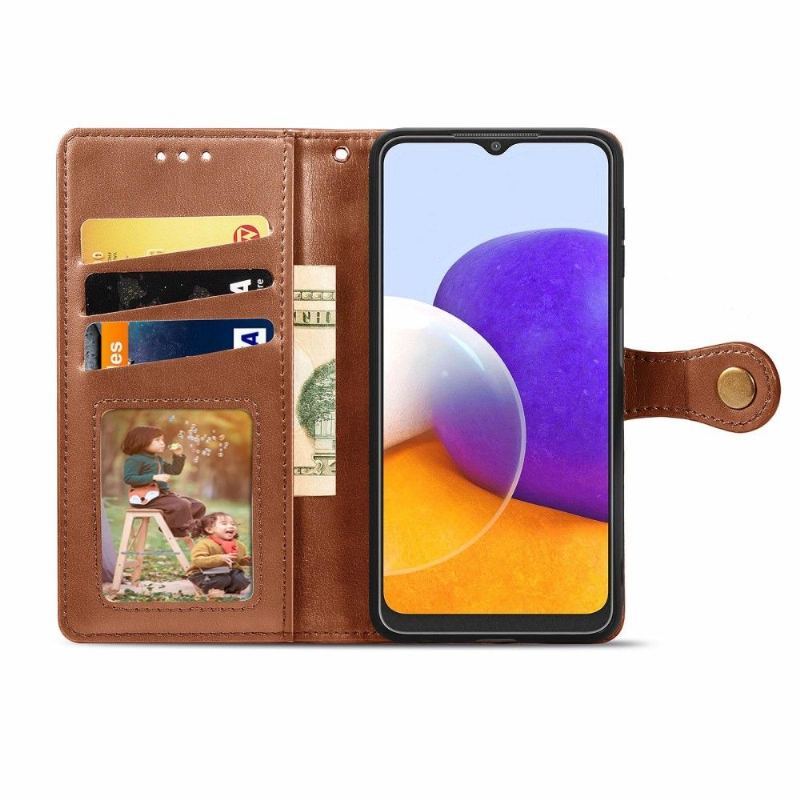 Etui Folio do Samsung Galaxy A22 4G Indila Etui Na Karty Ze Sztucznej Skóry