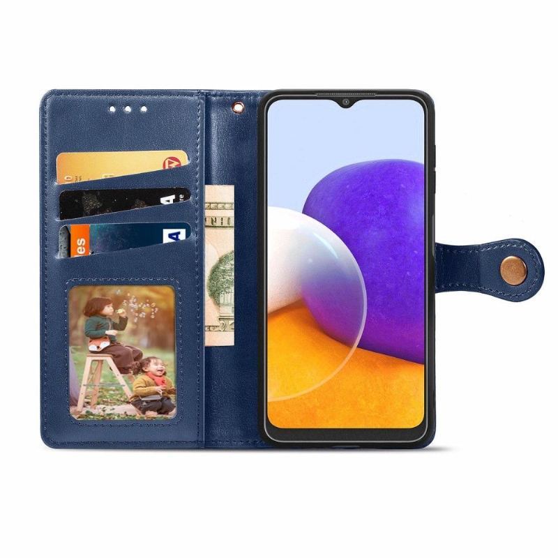 Etui Folio do Samsung Galaxy A22 4G Indila Etui Na Karty Ze Sztucznej Skóry