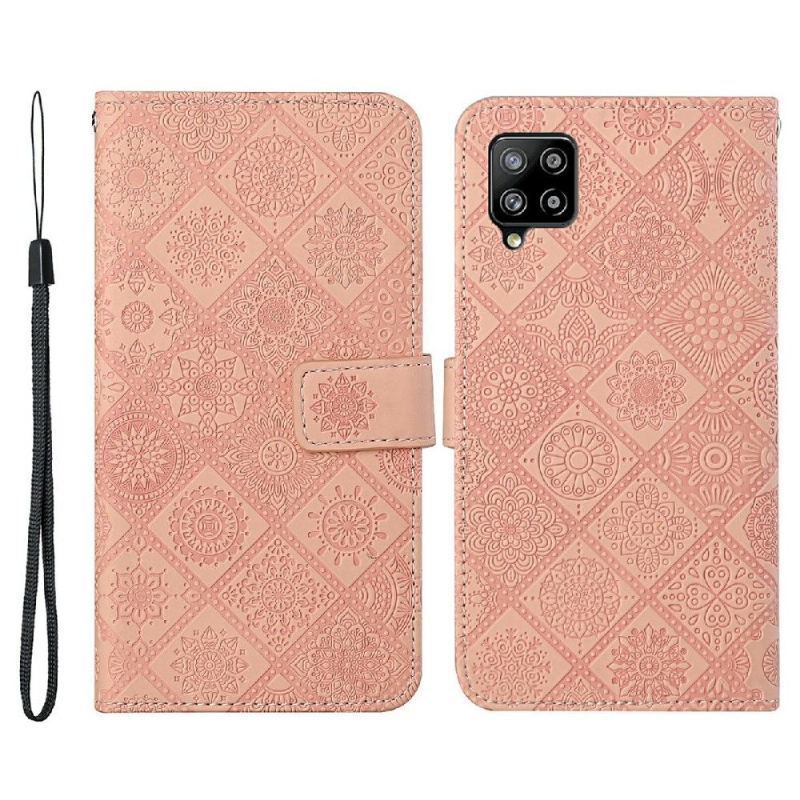 Etui Folio do Samsung Galaxy A22 4G Kalejdoskop Ze Sztucznej Skóry