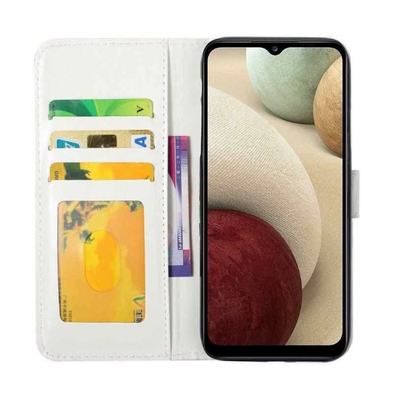 Etui Folio do Samsung Galaxy A22 4G Kolorowe Motyle