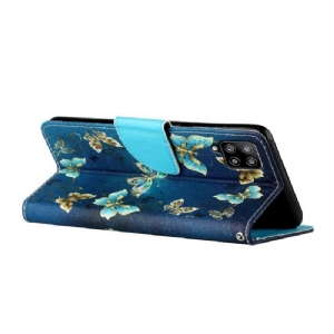 Etui Folio do Samsung Galaxy A22 4G Latające Motyle