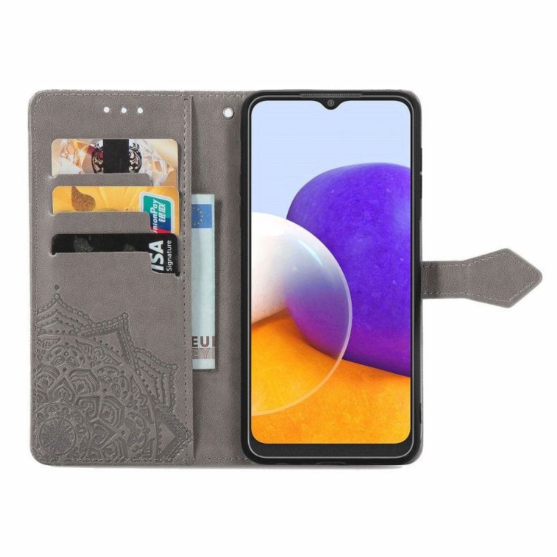 Etui Folio do Samsung Galaxy A22 4G Mandala Relief