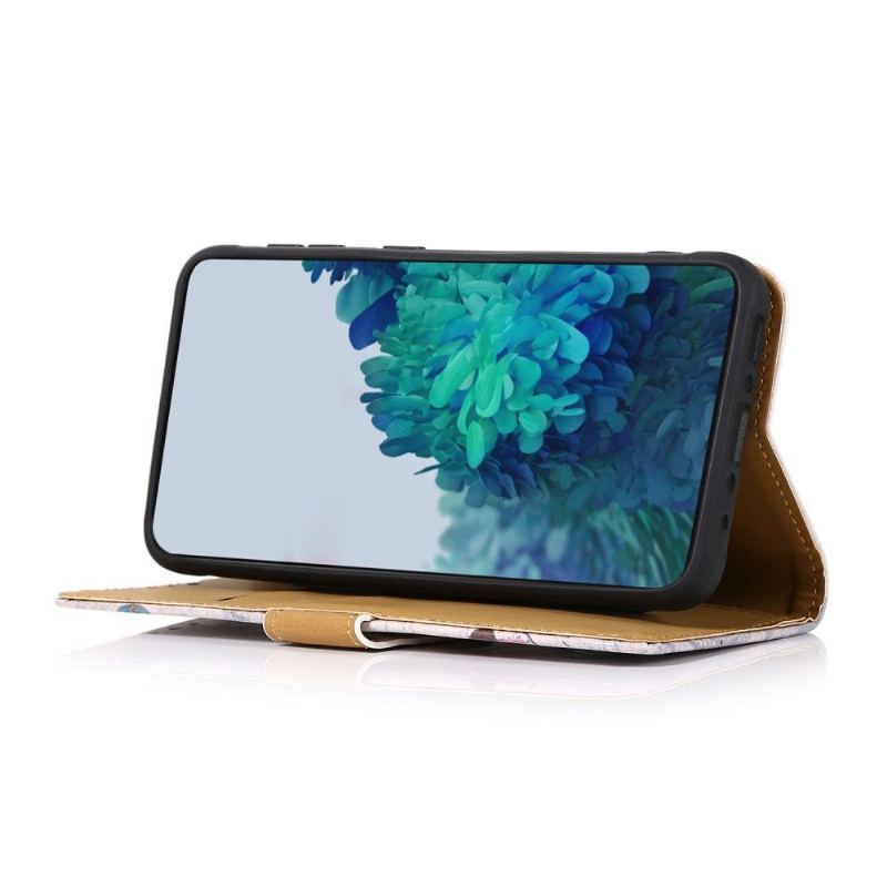 Etui Folio do Samsung Galaxy A22 4G Wieża Eiffla Jesienią