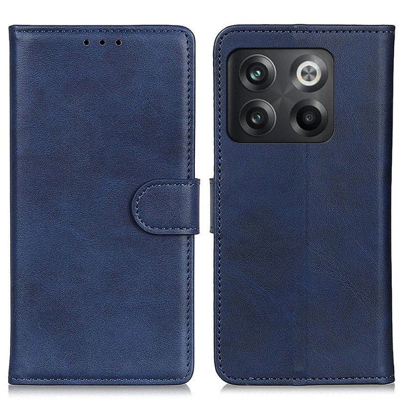 Etui Folio do OnePlus 10T 5G Matowa Sztuczna Skóra