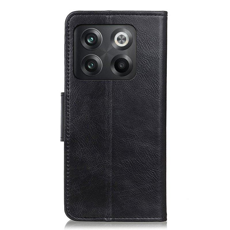 Etui Folio do OnePlus 10T 5G Stylowe Skórzane Zapięcie Dwustronne