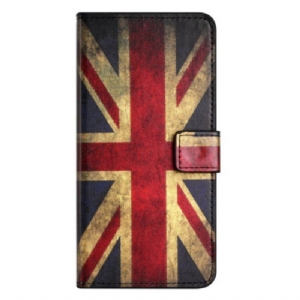 Etui Folio do OnePlus 10T 5G Vintage Angielska Flaga