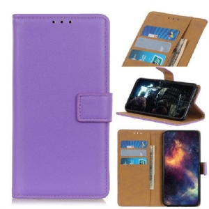 Etui do Samsung Galaxy A31 Anti-fall Basic Faux Leather - Fioletowy