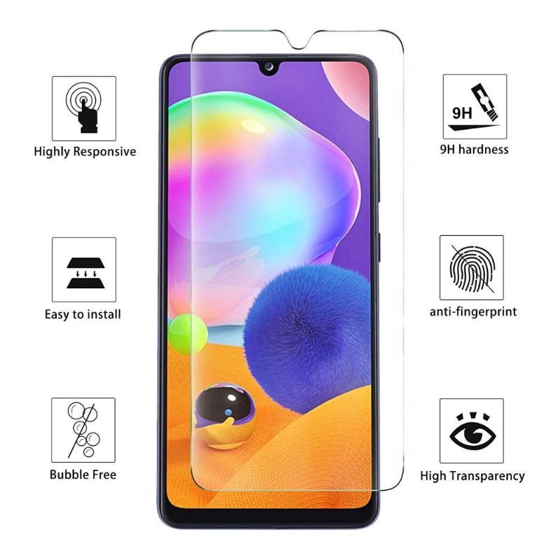 Etui + Folia Ochronna Ze Szkła Hartowanego Do Samsung Galaxy A31