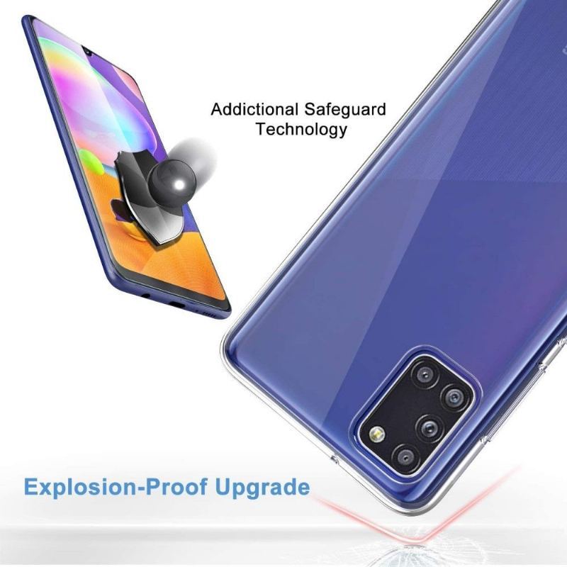 Etui + Folia Ochronna Ze Szkła Hartowanego Do Samsung Galaxy A31