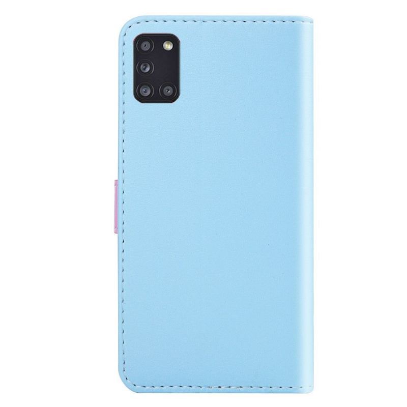 Etui Folio do Samsung Galaxy A31 Faux Leather Tricolor Szwy