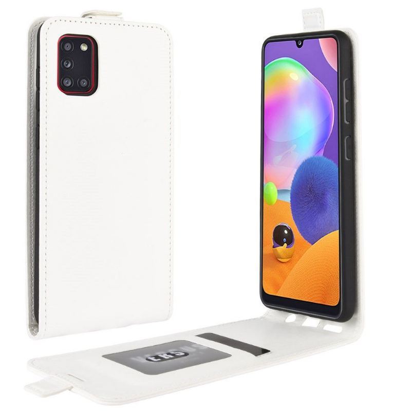 Etui Folio do Samsung Galaxy A31 Skórzany Futerał Ze Sztucznej Skóry W Pionie