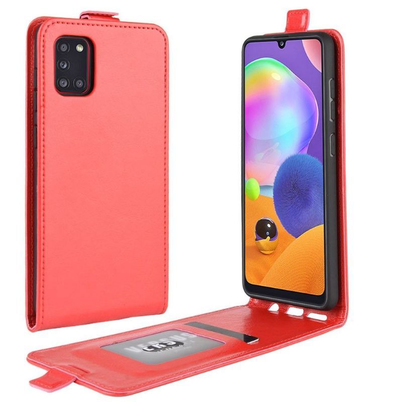 Etui Folio do Samsung Galaxy A31 Skórzany Futerał Ze Sztucznej Skóry W Pionie