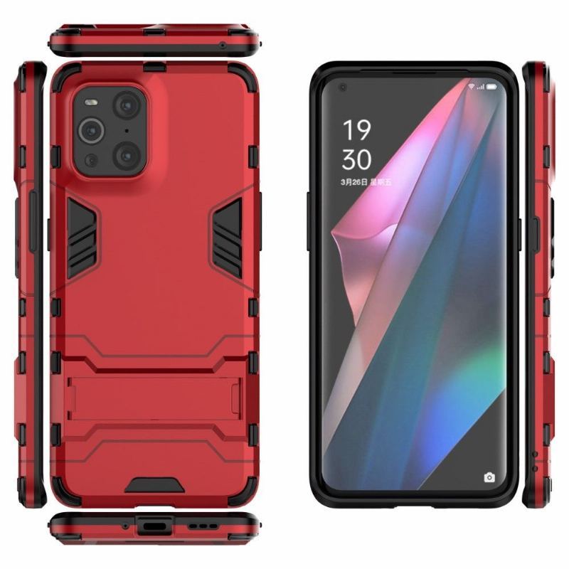 Etui do Oppo Find X3 Pro Anti-fall Cool Guard Ze Zintegrowaną Podstawą