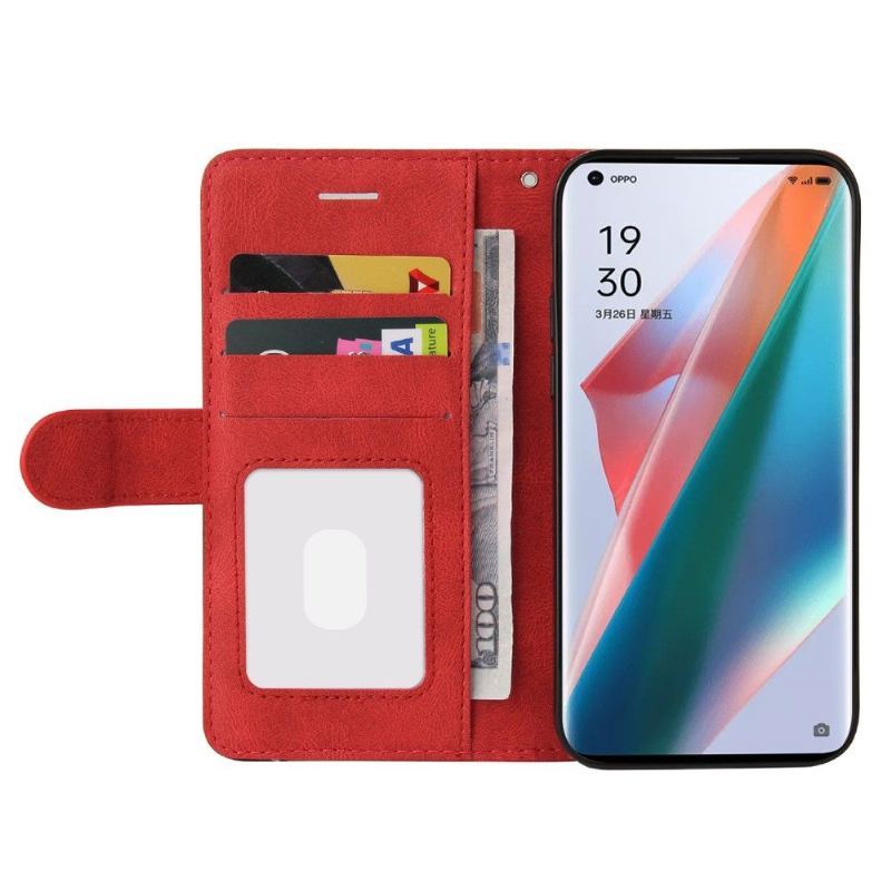 Etui Folio do Oppo Find X3 Pro Bicolor Artystyczny